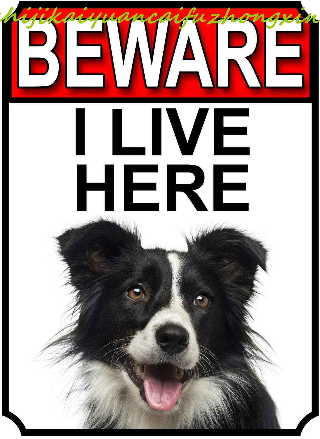 Металлическая жестяная вывеска Fanzi - таблички для ворот породи бордер-колли