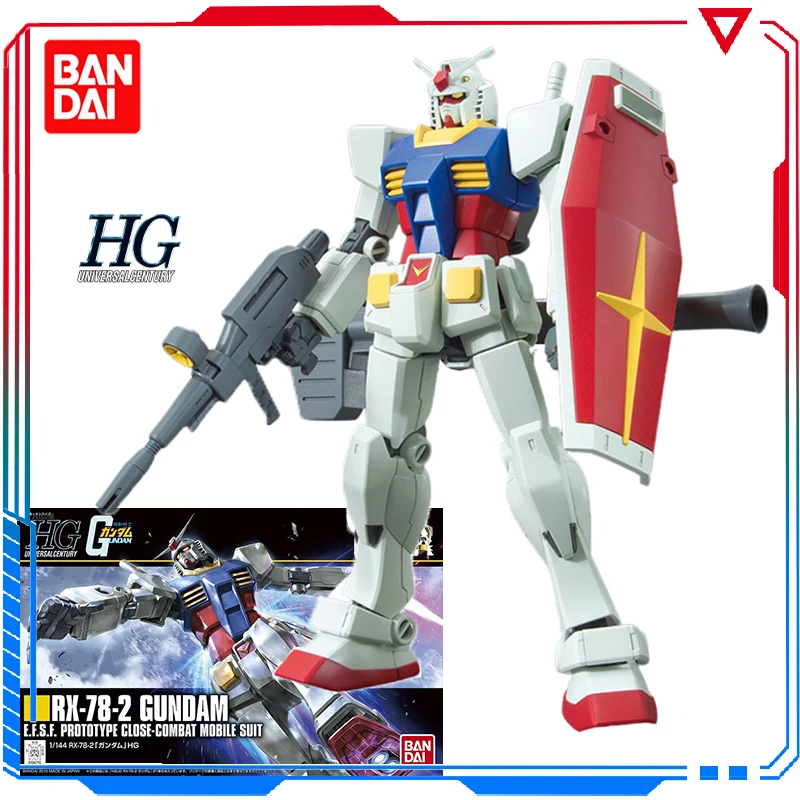 

Пластиковая модель для мальчиков Bandai HGUC 1/144 RX-78-2 экшн-фигурка Gundam
