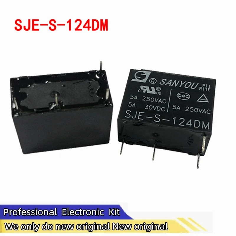 

SJE-S-112DM 105DM 124DM SANYOU электромагнитное реле 4pin5A заменяет HF33F-012-HS3 5 В 12 В 24 В реле для бытовой техники