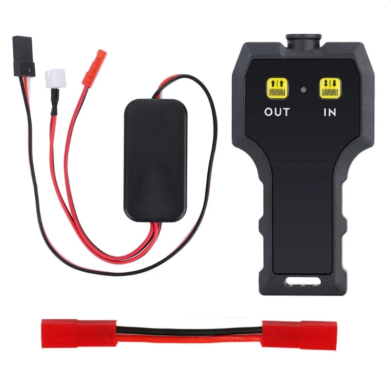 

Радиоуправляемая автомобильная лебедка беспроводной пульт дистанционного управления приемник для 1/10 RC Crawler SCX10 90046 D90 TF2 CC01 радиоуправляемы...