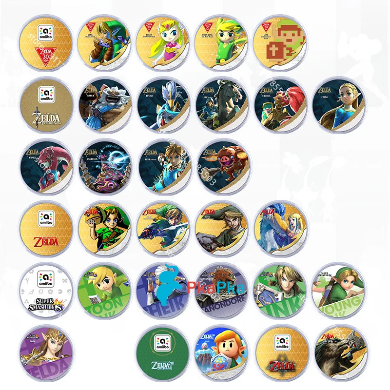 

25pcs NTAG215 NFC Card 20 Heart Wolf Revali Mipha Daruk Urbosa For amiibo Game the Legend of Breath of the wild NS Switch