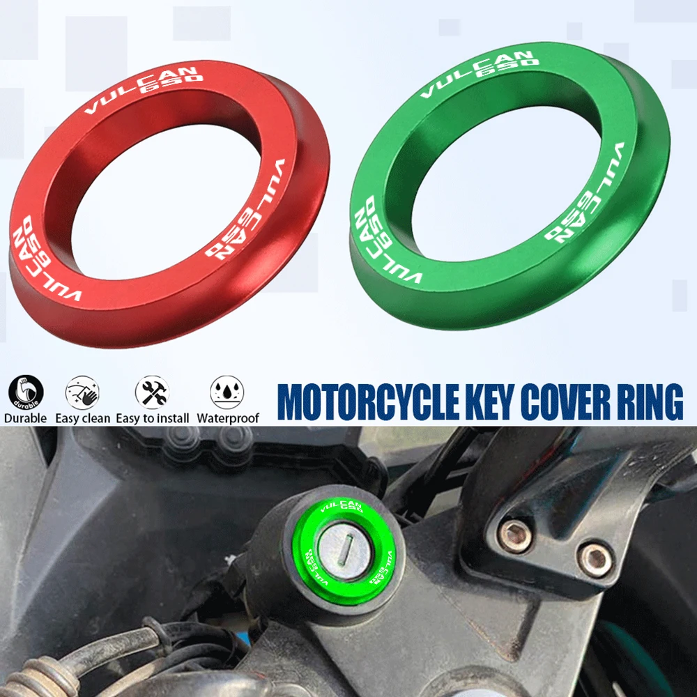 

Motorcycle Accessories For KAWASAKI VULCAN650 Vulcan 650 cc 2015 2016 2017 2018 2019 2020 2021 CNC Ignition Switch Cover Ring