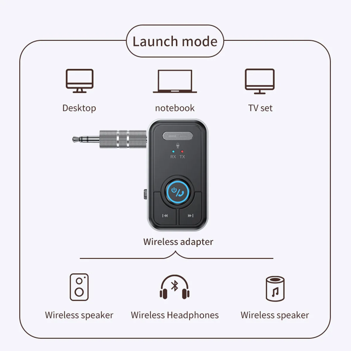 Автомобильный комплект JaJaBor Bluetooth с громкой связью адаптер-приемник 3 5 мм AUX