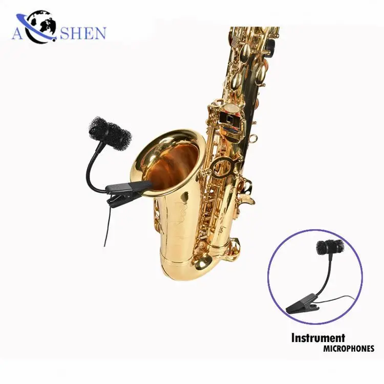 

Professional Saxophone Microphone Musical Instrument Condenser Microphone For Live Show Performance Recording Wired Portable