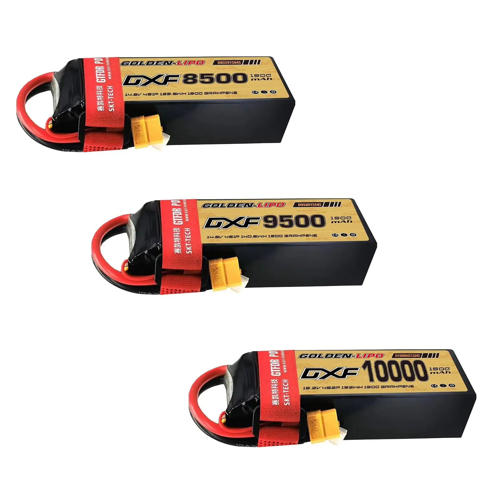Фото 4S Lipo 15,2 В, 8500 мАч, 9500 мАч, 10000 мАч, 150C DXF, аккумулятор XT60, жесткий чехол, радиоуправляемый автомобиль, багги, трюк, внедорожный автомобиль, лодка, грузовик, самолет №1