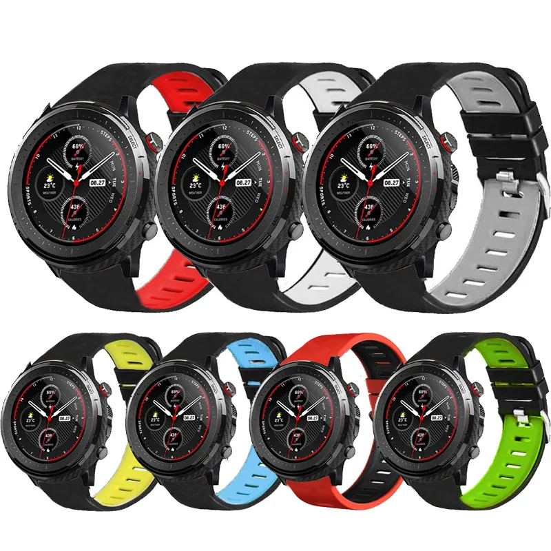 

Ремешок Correa 22 мм для смарт-часов Xiaomi Huami Amazfit GTR 2e GTR 3 Pro stratos 2 47 мм, браслет для huawei watch gt 3/2 pro 46 мм