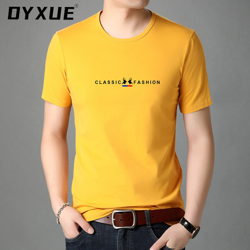 

New Brand Short Sleeve Pure Color Soft Top Summer Designer Tshirts for Men O Neck Casual Cotton New Men's Clothing Luxury Tops