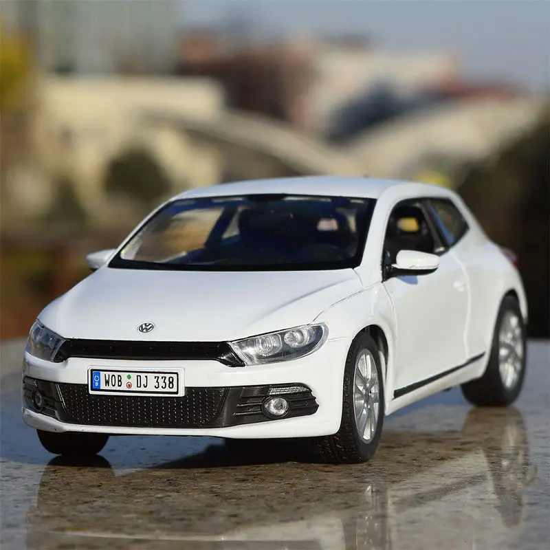 

Модель автомобиля WELLY 1:24 Volkswagen Scirocco из сплава, металлическая игрушечная мини-модель автомобиля, коллекционные подарки