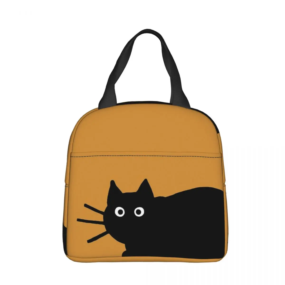 

Black Cat Oxford Cloth Portable Bags School Trip Lunch Hiking Debris Cooler Food Handbags