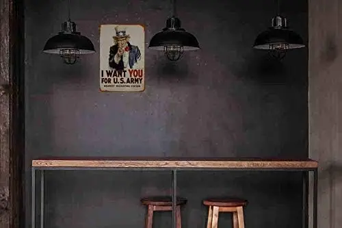 Swono Wnt You Us rmy Recrutng Плакат Tn Sgns Vntge Metl Sgn для мужчин и женщин Wll Декор Brs Resturnts Cfes Pubs 12x8 nch