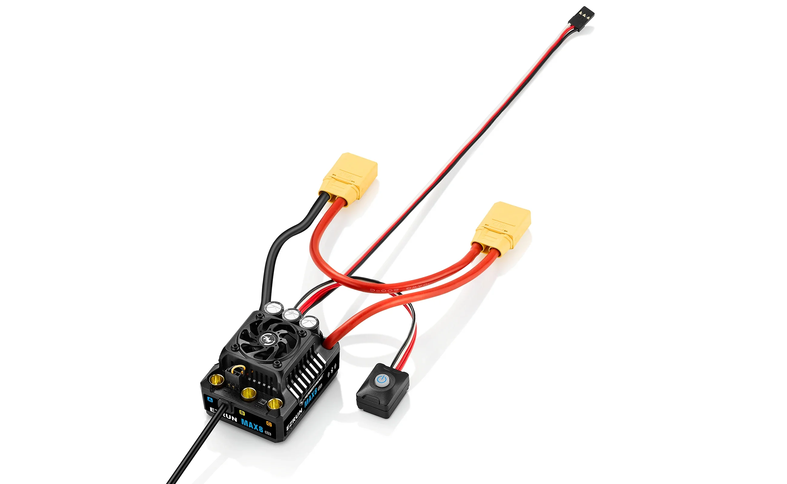 Бесщеточный регулятор скорости UniFlyHobbywing EzRun MAX8 ESC G2S 160A с датчиками для радиоуправляемых моделей автомобилей, багги и внедорожников масштаба 110 и 18 (art.: 3920dcac3e736) - 3920dcac3e736