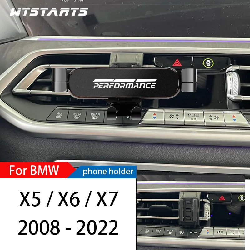 Автомобильный держатель для телефона Подставка для BMW X5 X6 X7 F15 G05 G06 G07 2008-2022 Регулируемый GPS навигатор