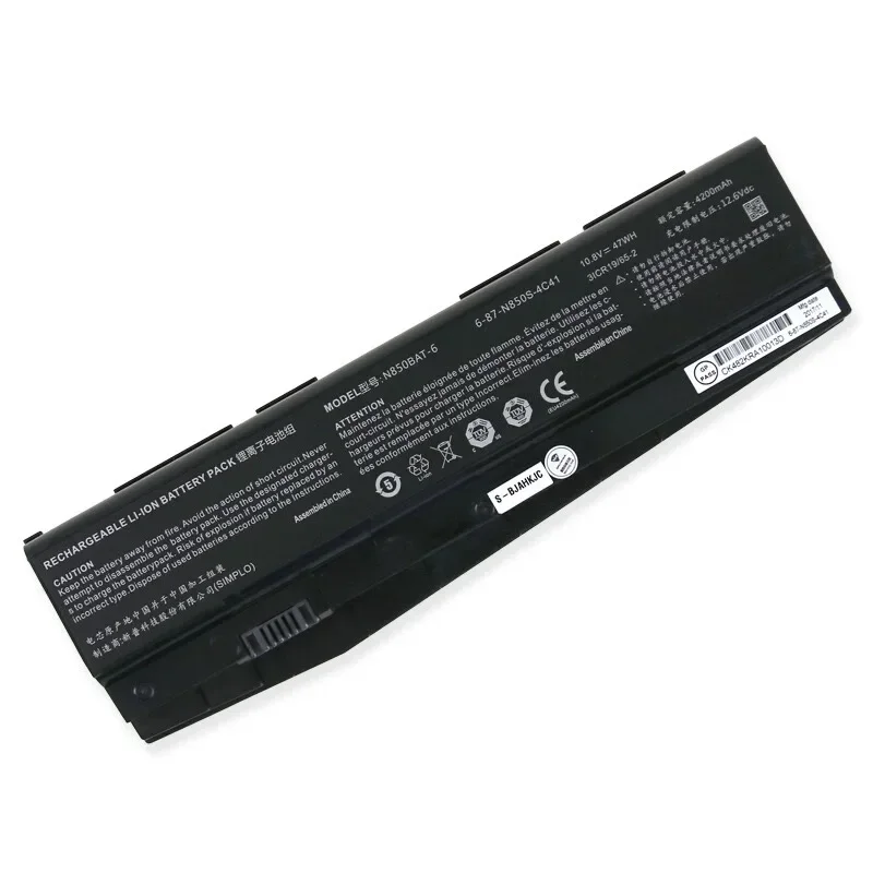 Новый OEM N850BAT-6 аккумулятор для ноутбука Clevo N850 N850HC N850HJ N870HC N870HJ1 N870HK1 N850HJ1 N850HK1 N850HN