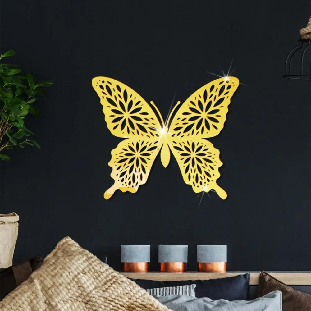 

Наклейка на стену, прочная самоклеящаяся креативная наклейка в форме бабочки на дверь и окно, домашний декор