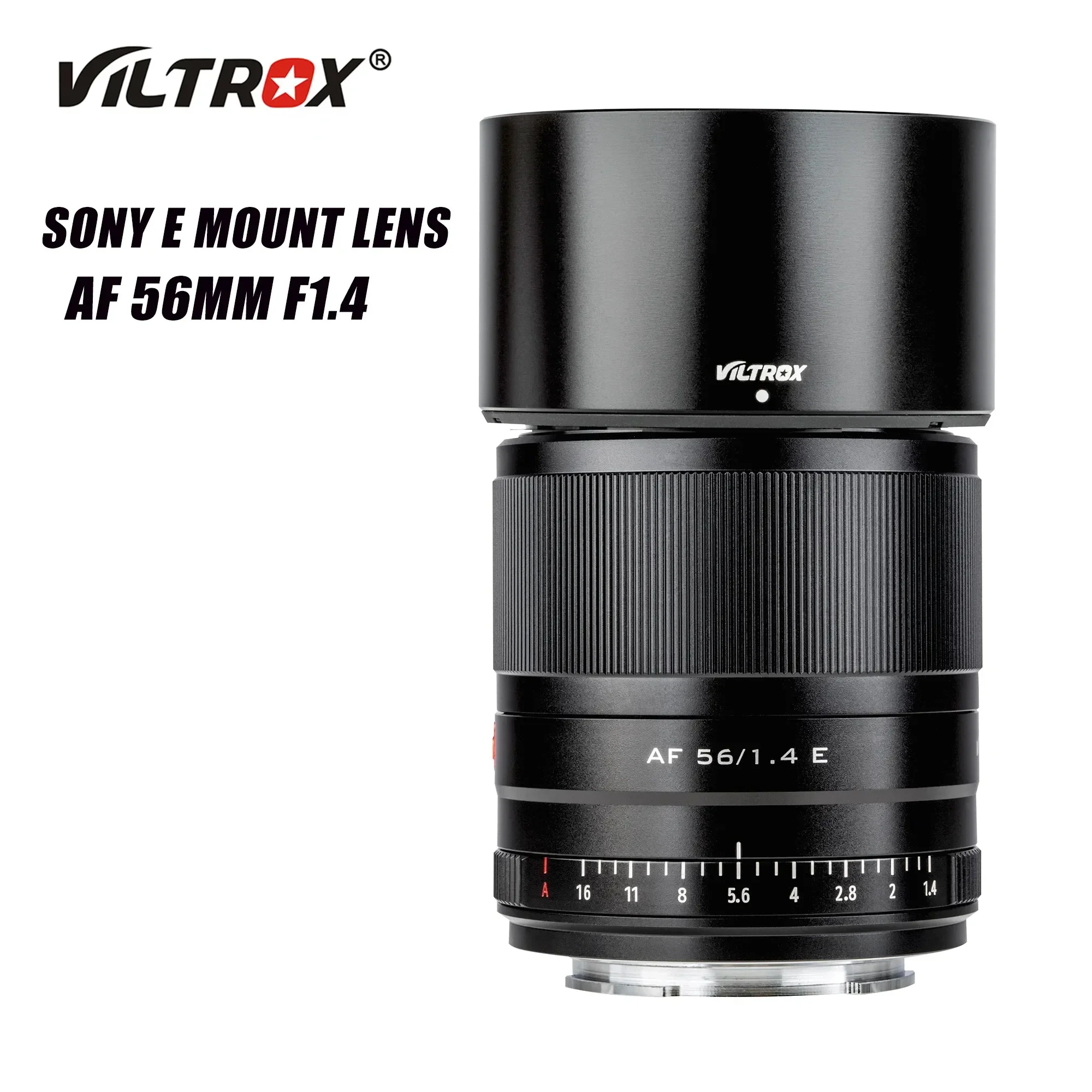 

Viltrox 56mm F1.4 STM Lens Auto Focus Prime Large Aperture Portrait Lens APS-C For Sony E Mount Camera Lens A7R A7IV A9II A6600