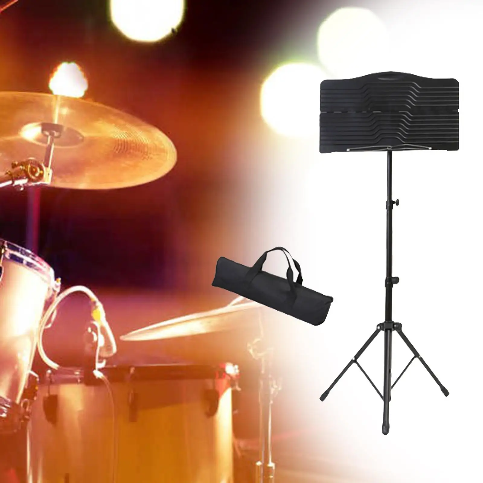 Подъемная подставка для музыки портативная Легкая металлическая