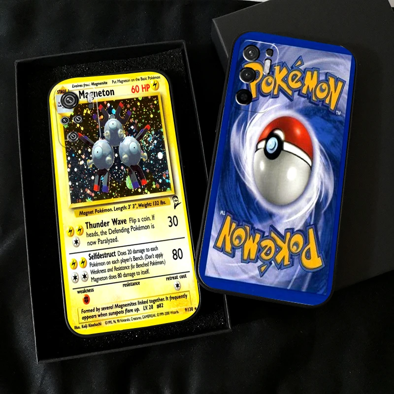 

Pokemon Cards Anime For Xiaomi Redmi Note 10 10S 10T Pro For Redmi Note 10 5G Phone Case TPU Liquid Silicon Silicone Cover