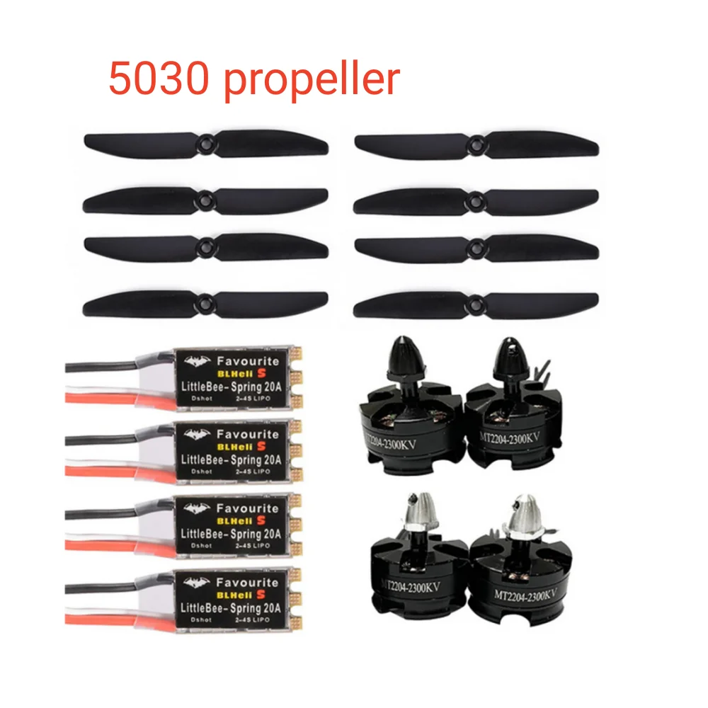 

MT2204 2300KV CW CCW Brushless Motor & FVT Littlebee 20A BLHeli-s SPRING ESC 5030 Prop for FPV Racing Quad Motor FPV Multicopter