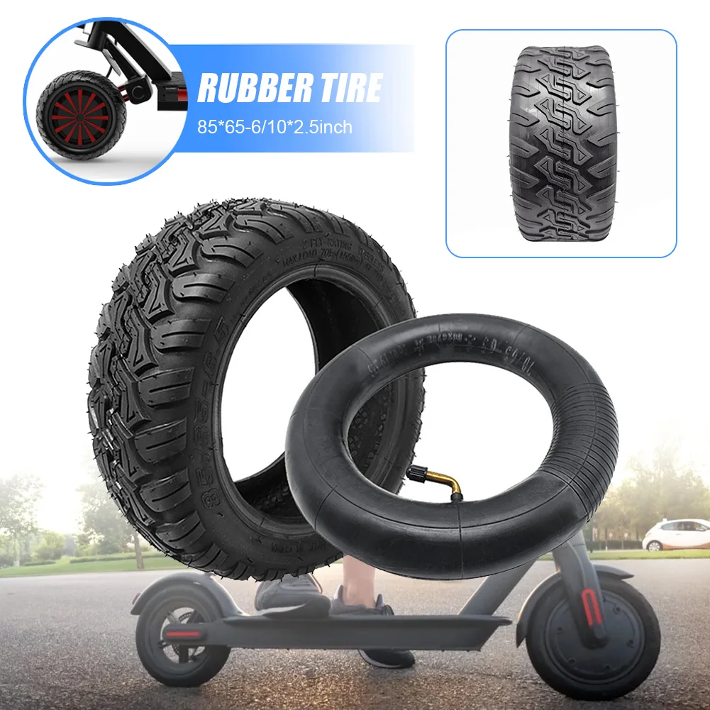 

85*65-6/10*2.5inch Tire And Tube Set For Kugoo Electric Scooter Balance Scooter Puncture-Free Rubber Tire Replacement Accessory
