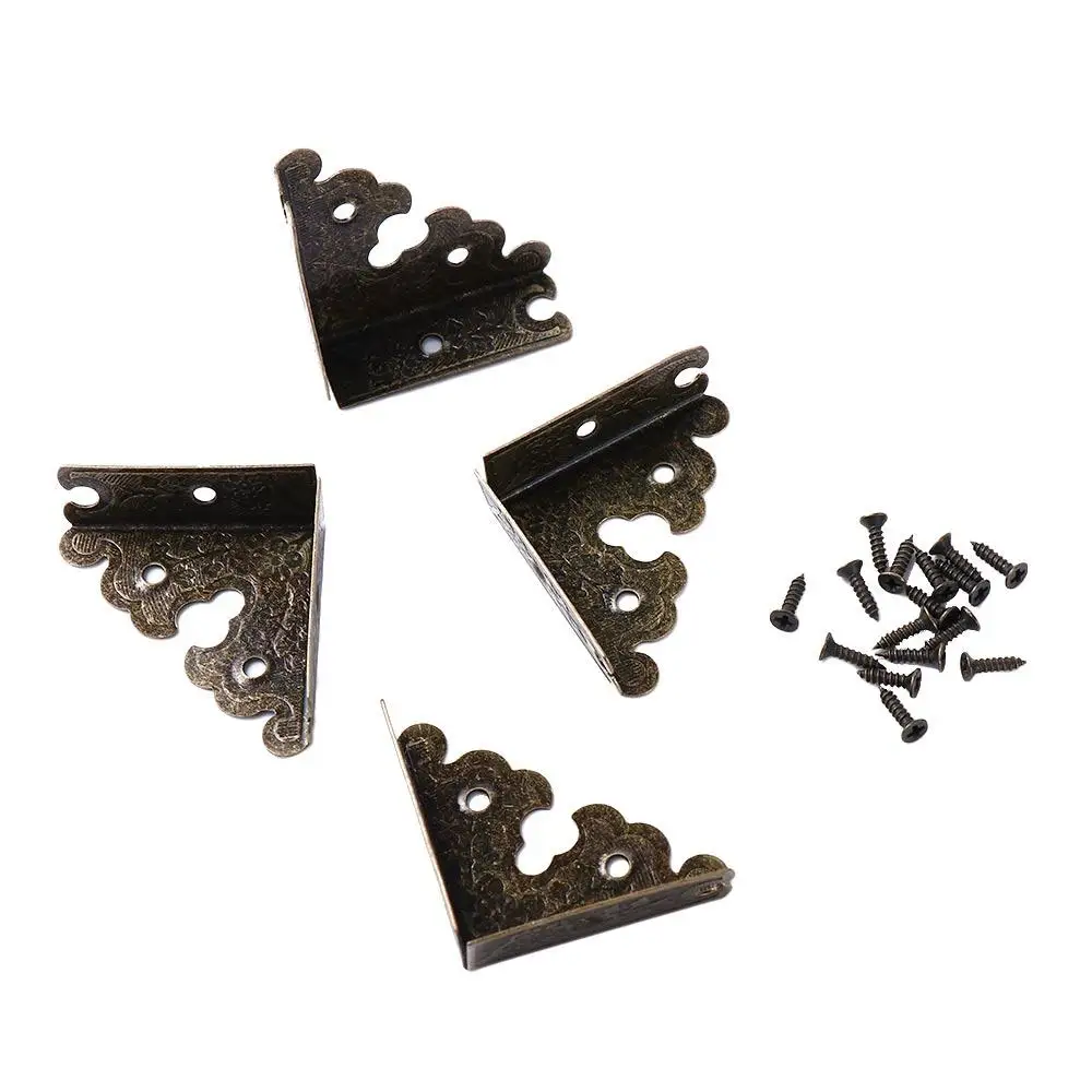 

with Nails Jewelry Box Edge Cover Corner Corner Brackets Corner Protectors Furniture Hardware Decorative Protectors