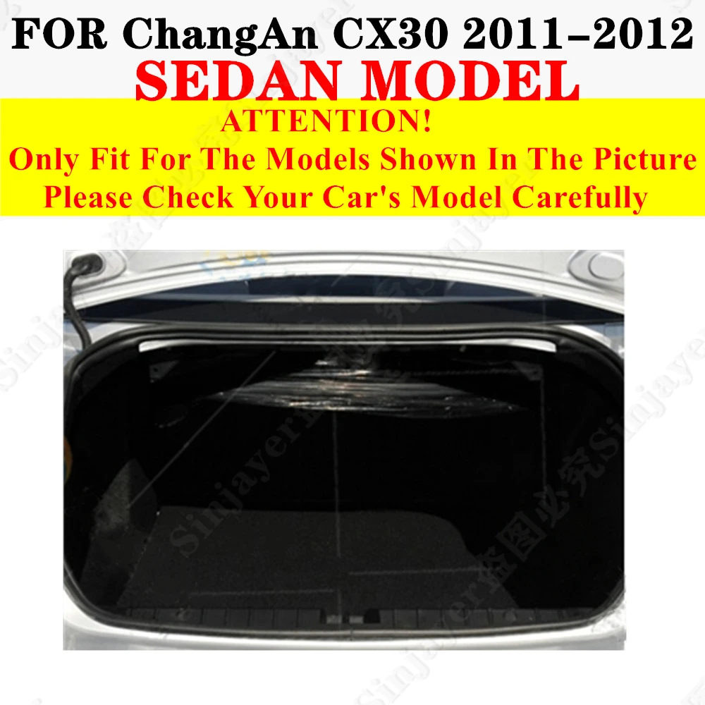 Фото Высокий боковой коврик в багажник автомобиля для ChangAn CX30 SEDAN 2012 2011 XPE, защитный чехол для заднего багажника, поднос для багажника, коврик для багажа №2