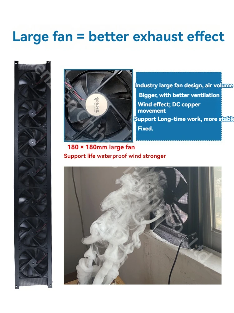 Бытовой бесшумный вытяжной вентилятор неперфорированный для окна эффективный