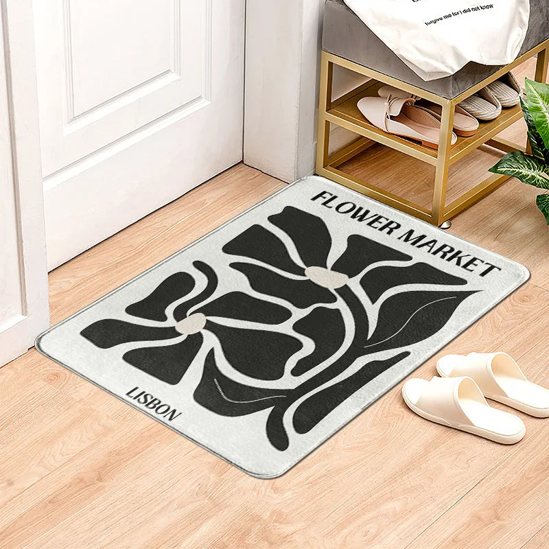 Ins Интернет Популярный одинаковый дверной коврик Moran Ditu Иллюстрация Коврик для
