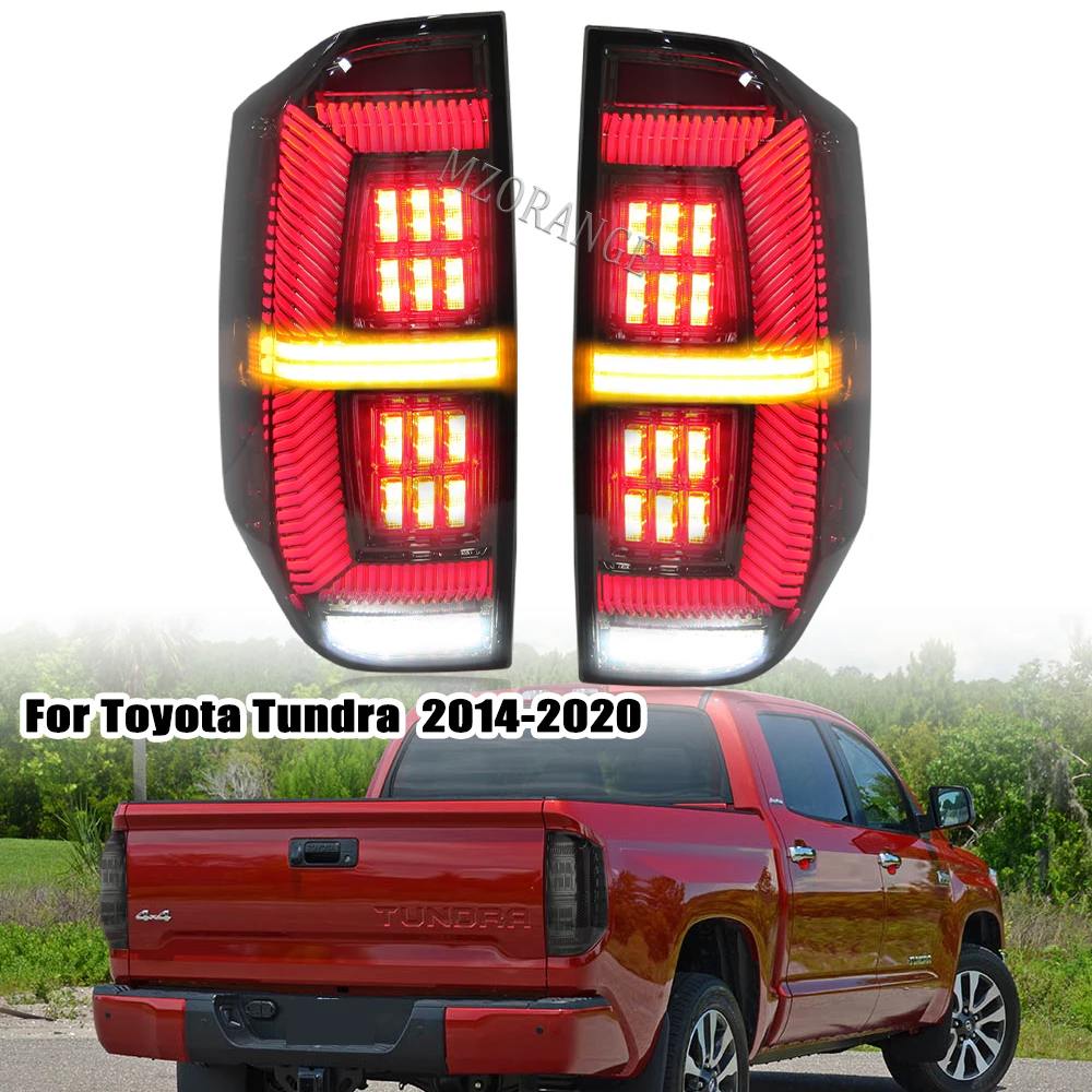 

1 Pair Rear LED Tail Light For Toyota Tundra 2014 2015 2016 2017 2018 2019 2020 Brake Turn Signal Lamp Car Accessories