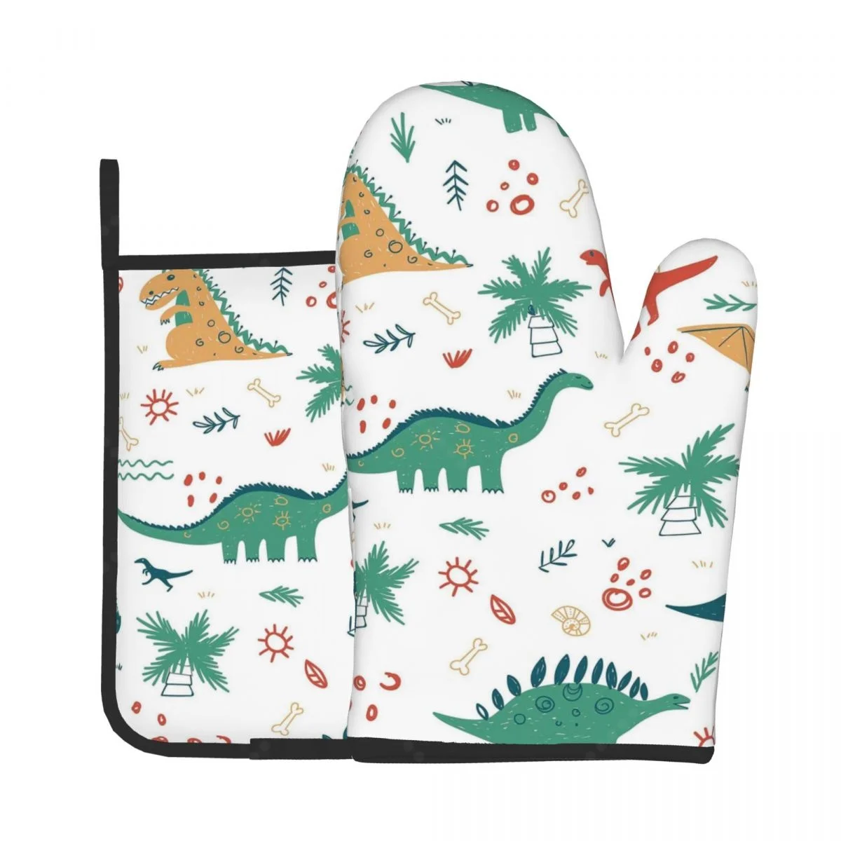 

Термостойкие прихватки с динозавром из мультфильма