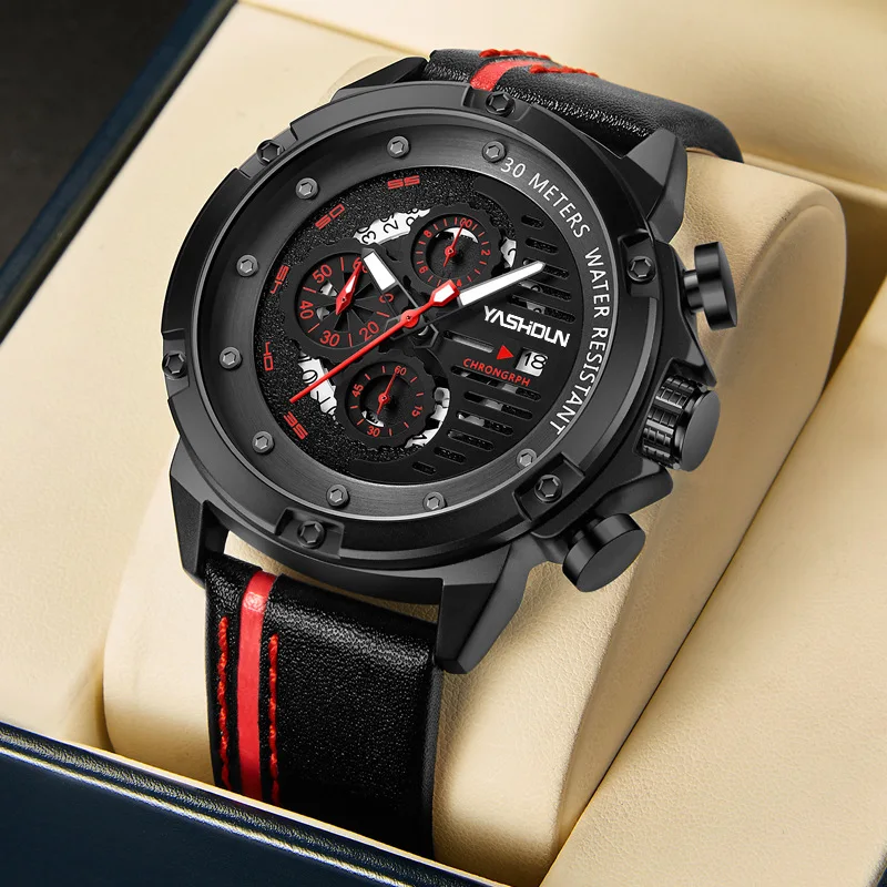 

Watch for Men Analog Quartz Chronograph 30M Waterproof Luminous Mens Watches Sport Casual Fashion Designer Wrist Watches