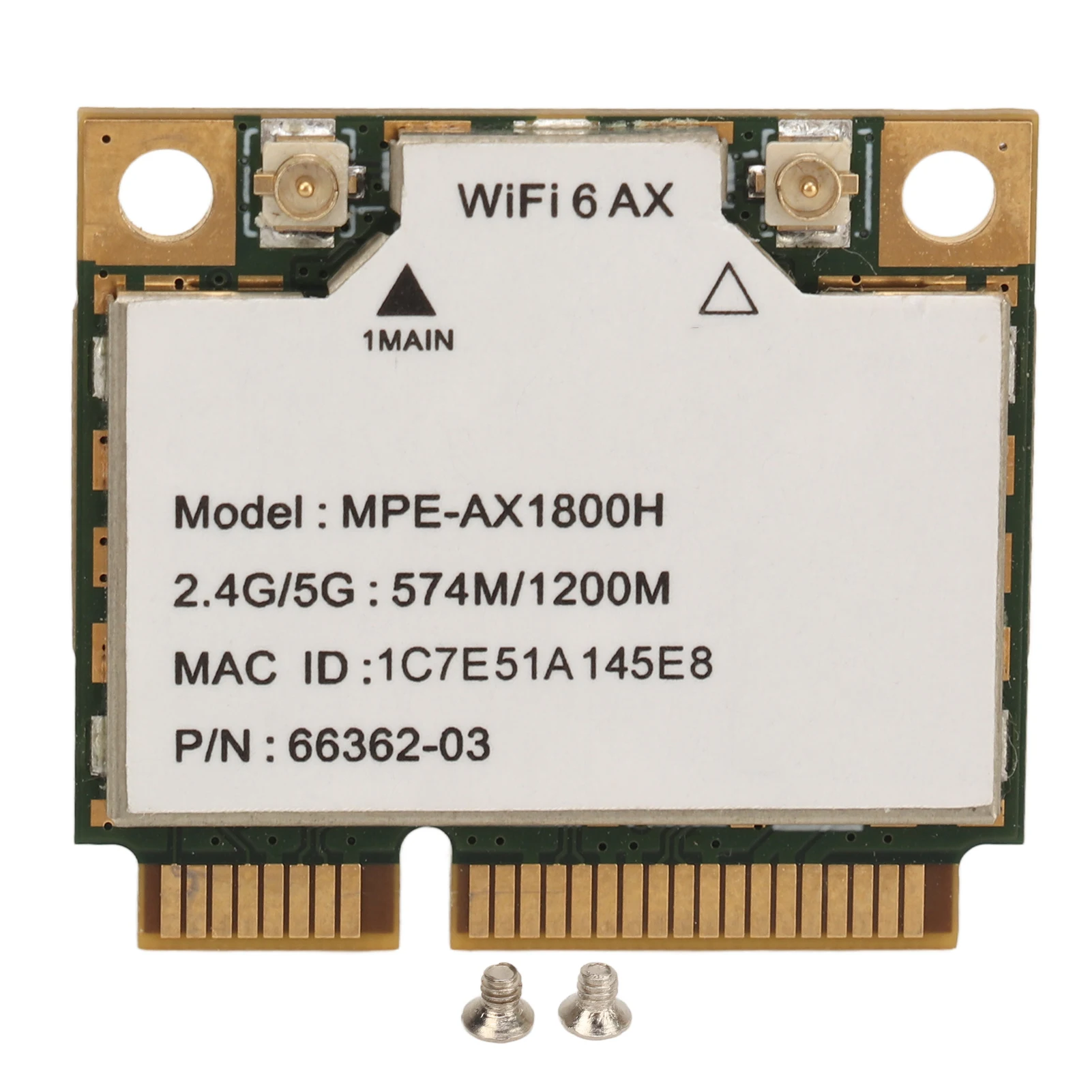 Фото AX1800H Wi-Fi 6 карта 2,4 ГГц 5 ГГц двухдиапазонный Bluetooth 5,2 мини-интерфейс PCIE WiFi-адаптер для Windows 10 11 для Linux №1
