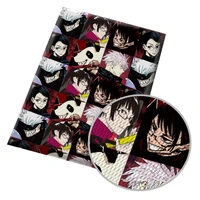 jujutsu kaisen japan anime bubble cotton for diy schoolbag curtain sewing fabric 50145cm