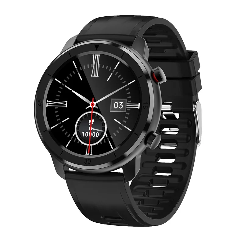 

2023 New 1.28-inch Bluetooth Call Heart Rate And Blood Pressure Monitoring Leather Strap Waterproof Sports Smartwatch For Gift