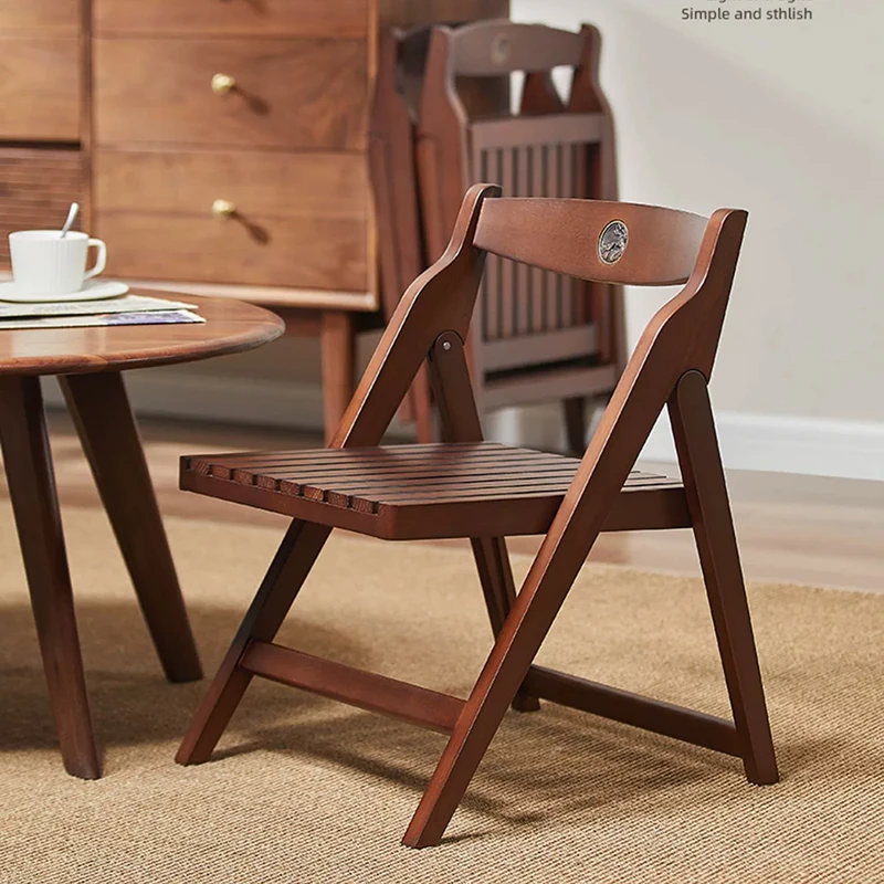 

Скандинавская мебель, складной стул из массива дерева, стулья для гостиной, стул со спинкой для отдыха на природе, стулья для кемпинга, креат...