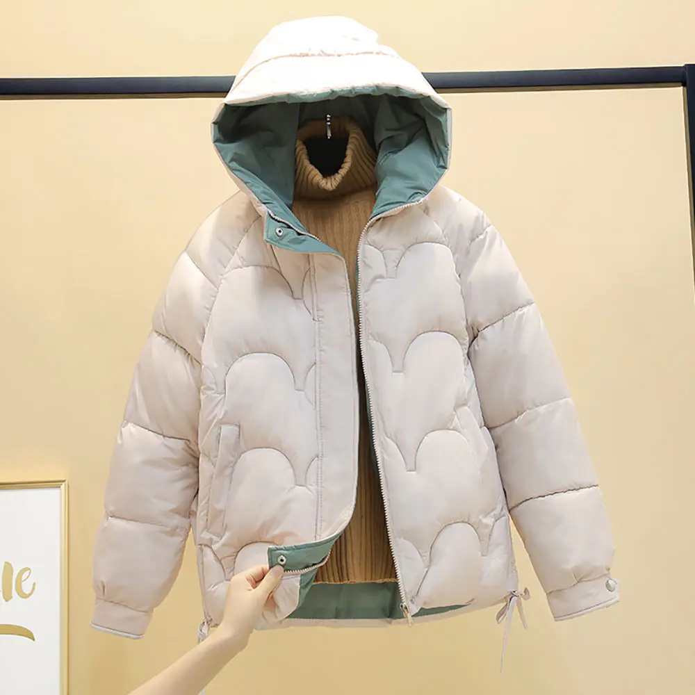 

Winter Jacket Women Parkas Coat Hooded Solid Autumn Winter Coat Warm Puffer Jacket Women Clothing Coat Women Winter Jacket 2022