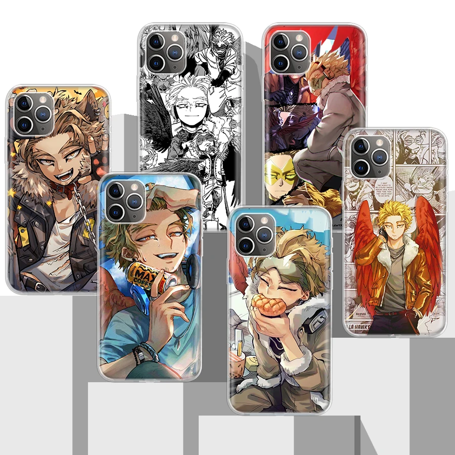 

My Hero Academia Hawks Soft Silicone Phone Case For Apple iPhone 14 11 12 Mini 13 Pro XR X XS Max 7 8 6 6S Plus + 5 SE 2020