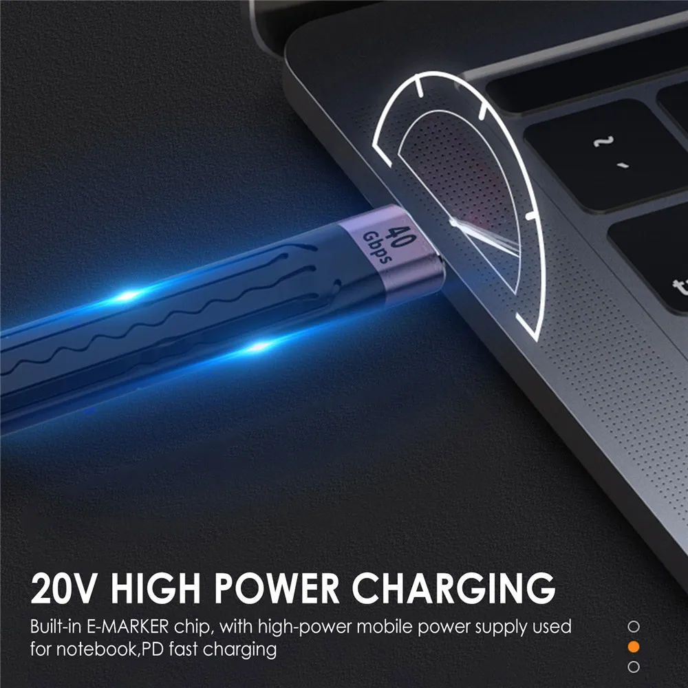 USB 4.0 Thunderbolt 3 Type C Charge Cable PD 100W 5A QC Fast Charging Charger 4K@60Hz 40Gbps USB-C Type-c Data Line - купить по