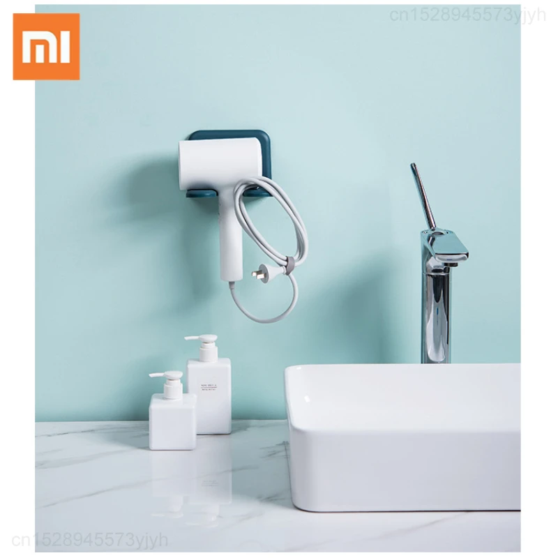 

Стойка для сушки волос Xiaomi, настенный футляр для хранения, без перфорации, аксессуары для ванной комнаты, туалета