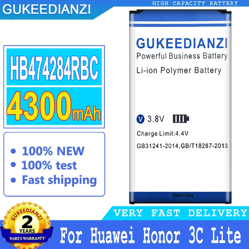 

Bateria 4300mAh New Battery For Huawei Honor 3C Lite C8816 C8816D C8817 Ascend G521 G615 G620 Honor3C Lite High Quality Battery