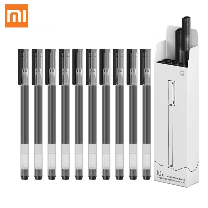 

Xiaomi Mijia 10/5Pc/Lot Gel Pen 0.5MM Ink Super Durable Sign Pens Caneta Pучка 1800M Writing Office Business School Stationery