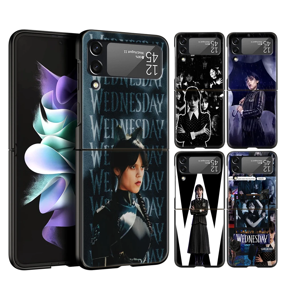 

Жесткий чехол для телефона из поликарбоната с ТВ-шоу и сред для Samsung Galaxy Z Flip 4, черный противоударный чехол для Samsung Z Flip 3, Чехол-сумочка 6,7 дюйм...