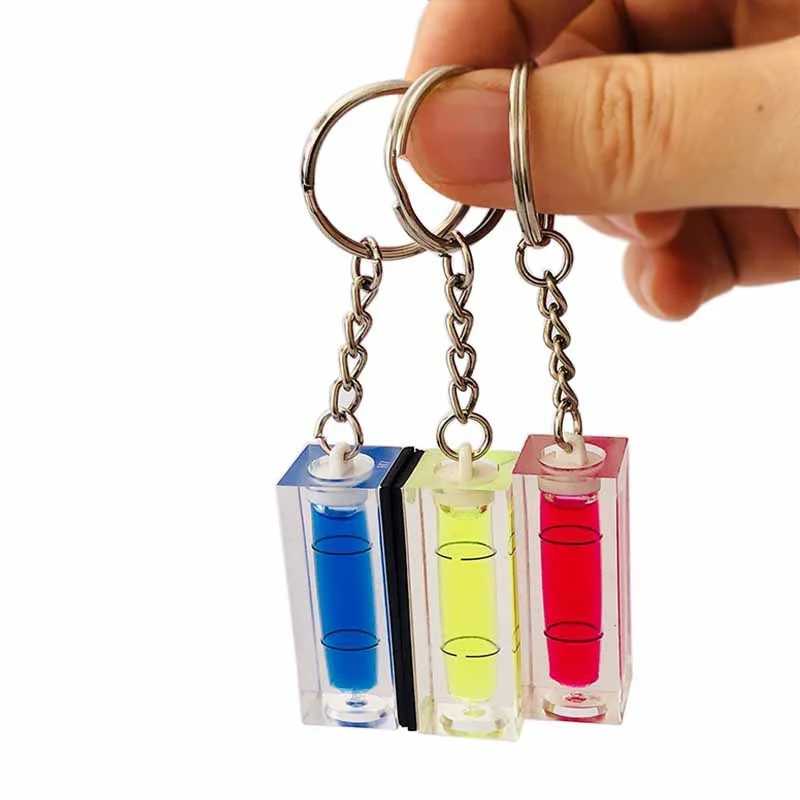 

3Pcs Mini Square Spirit Level with Keychain Precision Scope Bubble Level Horizontal Bubble Measuring Kit Spirit Level Bubble