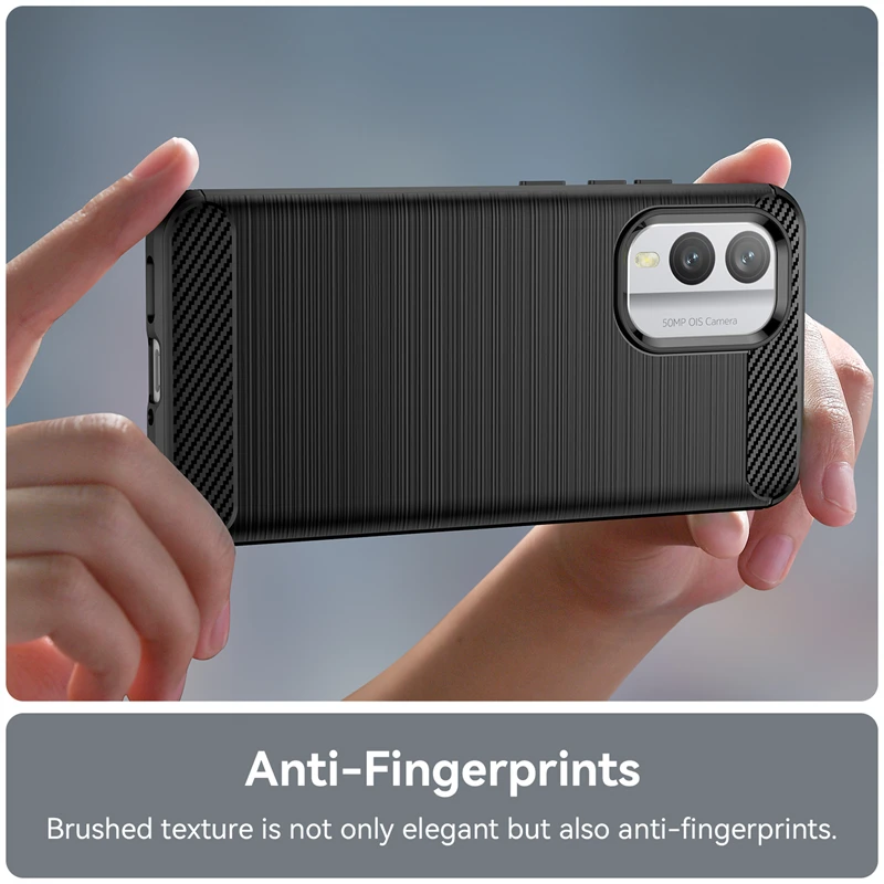 Чехол для Nokia X30 5G силиконовый из углеродного волокна X20 X10 G60 G50