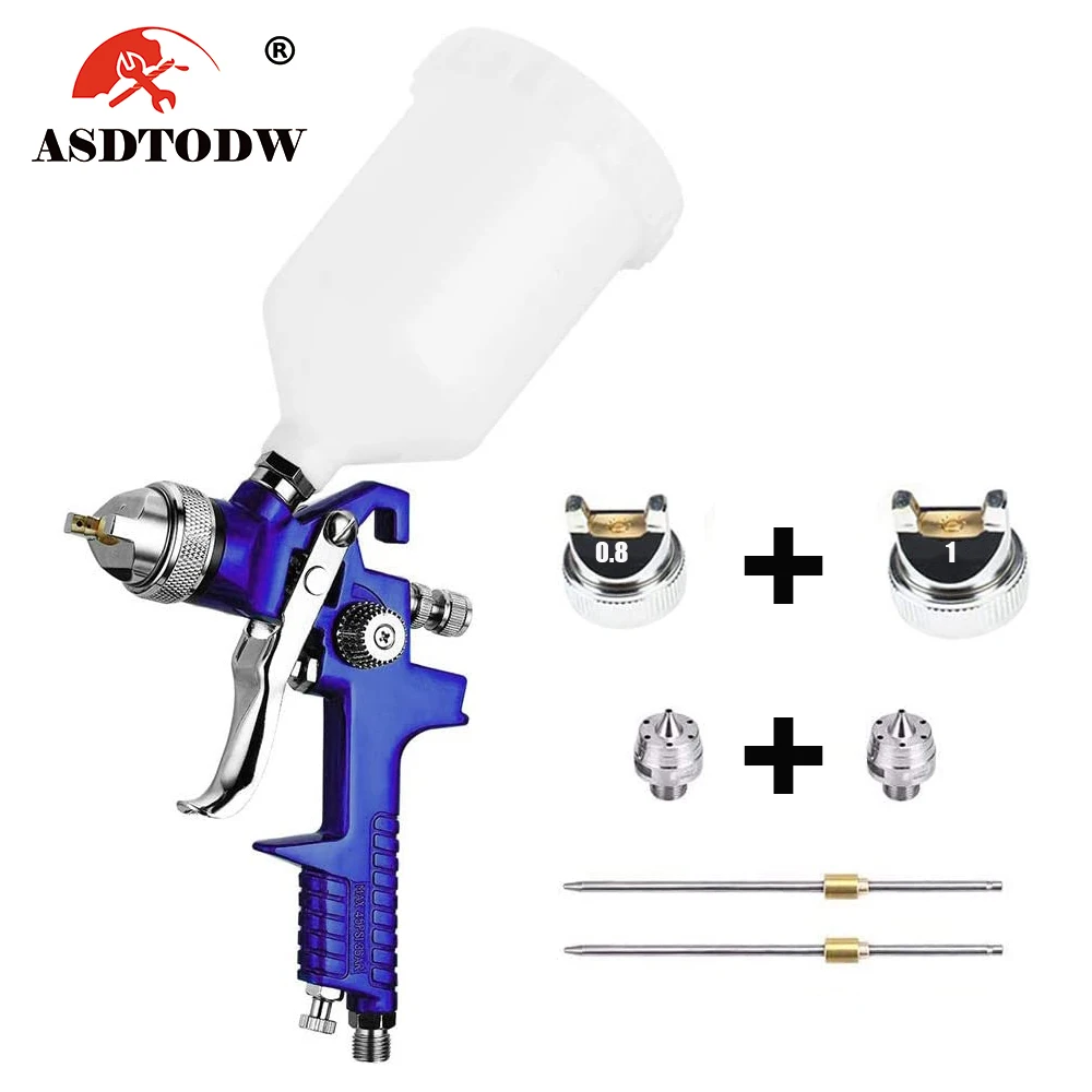 

Spray Guns Professional Pneumatic Paint Spray Gun Power Tool 0.8/1.0mm Painting Cars Aerograph Tool HVLP Spray Gun