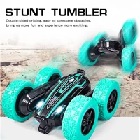dual remote control stunt twist car childrens toys electric gesture induction toy car cool lights tumbling off road vehicle