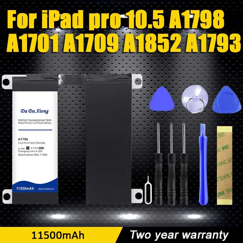 

100% Original 11500mAh Bateria For iPad pro 10.5 A1798 A1701 A1709 A1852 A1793 Send Accompanying Tool