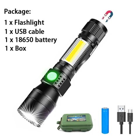 QIUCI USB  фонарик с УФ-светом