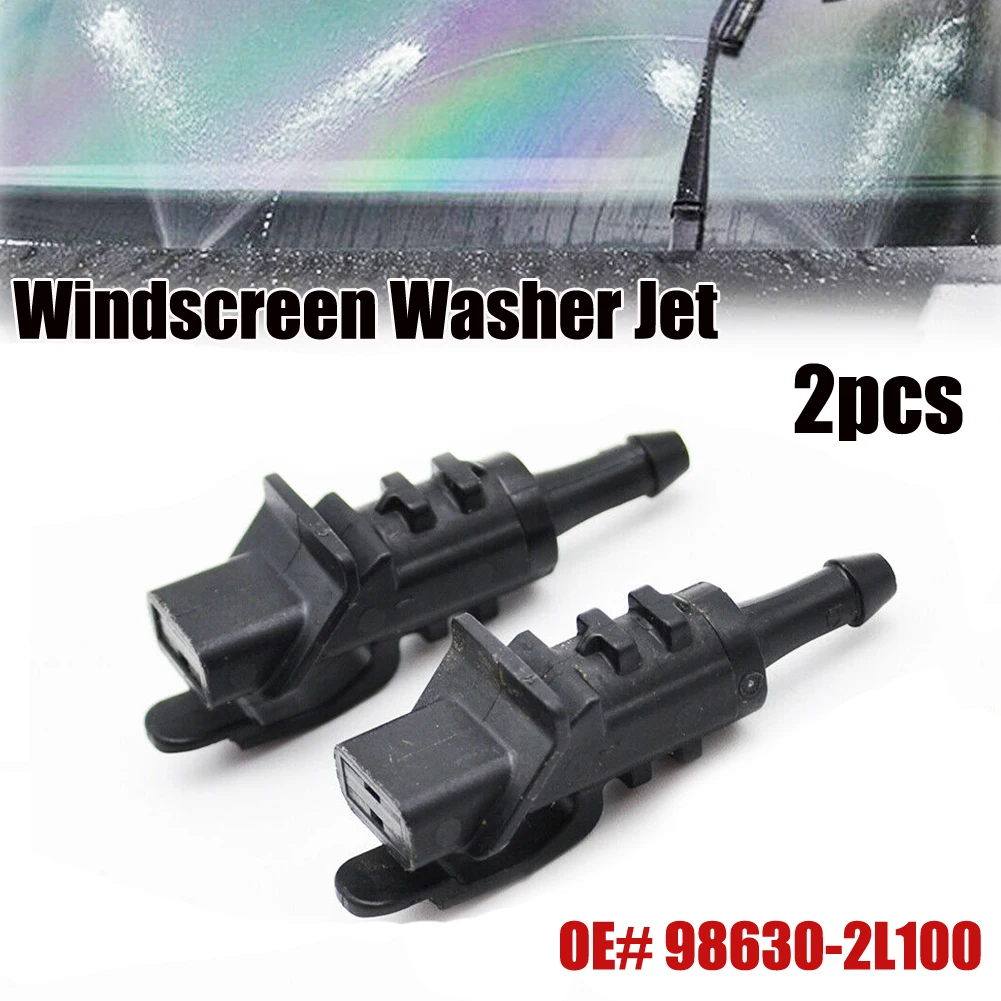 

Pratical Jet Nozzle Nozzle 2 PCS ABS Plastic Front Windscreen Spray Fan