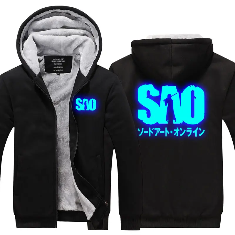 Anime Sword Art Online Winter Hoodie Asada Shino Cosplay Hooded Hoodie 3D Printed Jacket Coat Sweatshirt Pullover