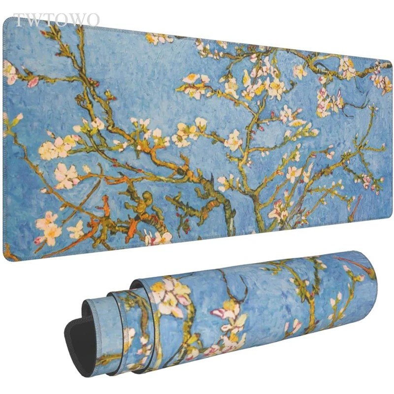 Sakura Van Gogh Oil Painting Cherry Blossoms Mouse Pad Gamer XL Home  Computer New Mousepad XXL Desk Mats Office Soft Anti Slip - купить по  выгодной цене | AliExpress